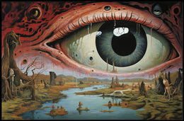 Surreal Dystopian Eye Art Print: Abstract or Artistic Poster