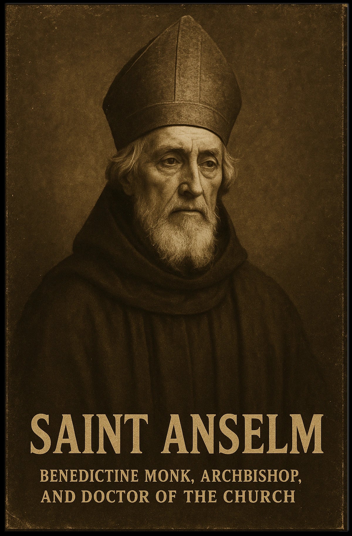Saint Anselm Poster