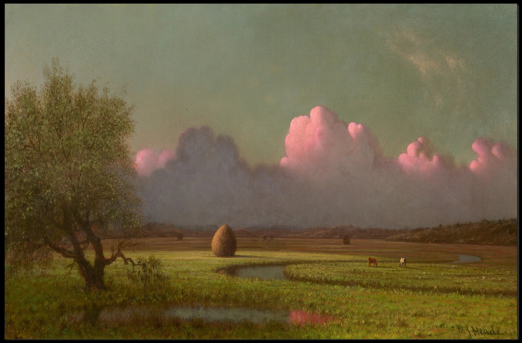 Serene 19th Century Pastoral Landscape Artistic Poster