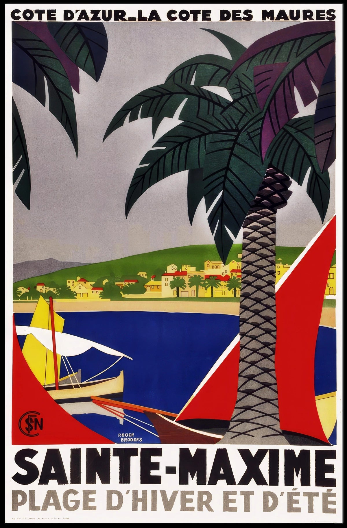 Sainte-Maxime Travel Poster
