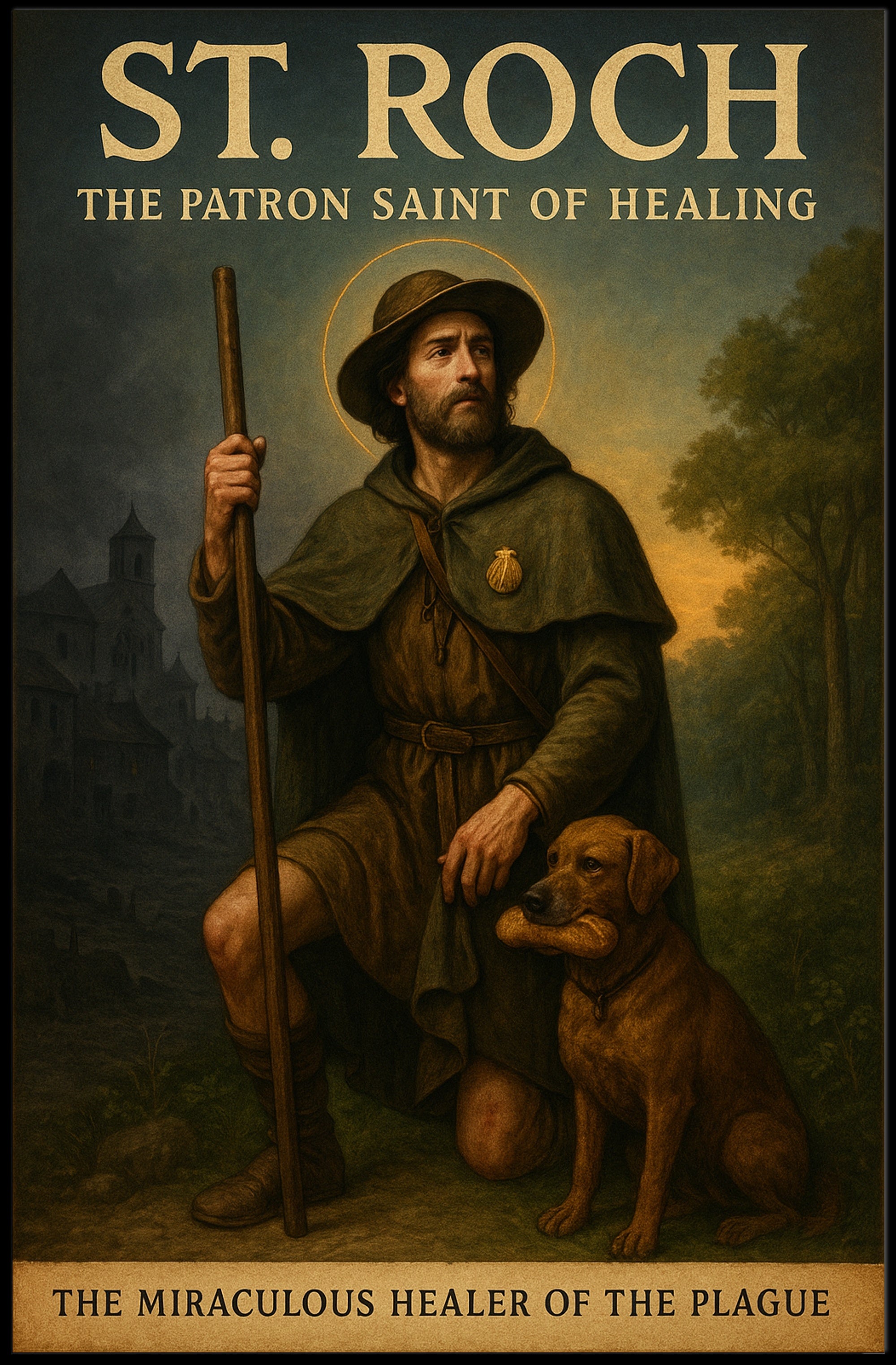 St. Roch The Patron Saint Of Healing Poster