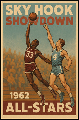 SKY HOOK SHOWDOWN: Vintage Sports Poster