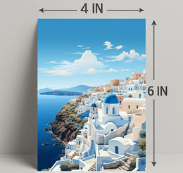 Santorini Serenity Poster PosterGoat