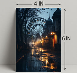 Eerie Carnival Night Poster