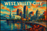 West Valley City Skyline Poster