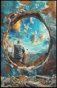 Through The Ruins Poster Art Print Decor PosterGoat