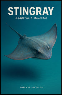 Stingray Graceful & Majestic Poster PosterGoat