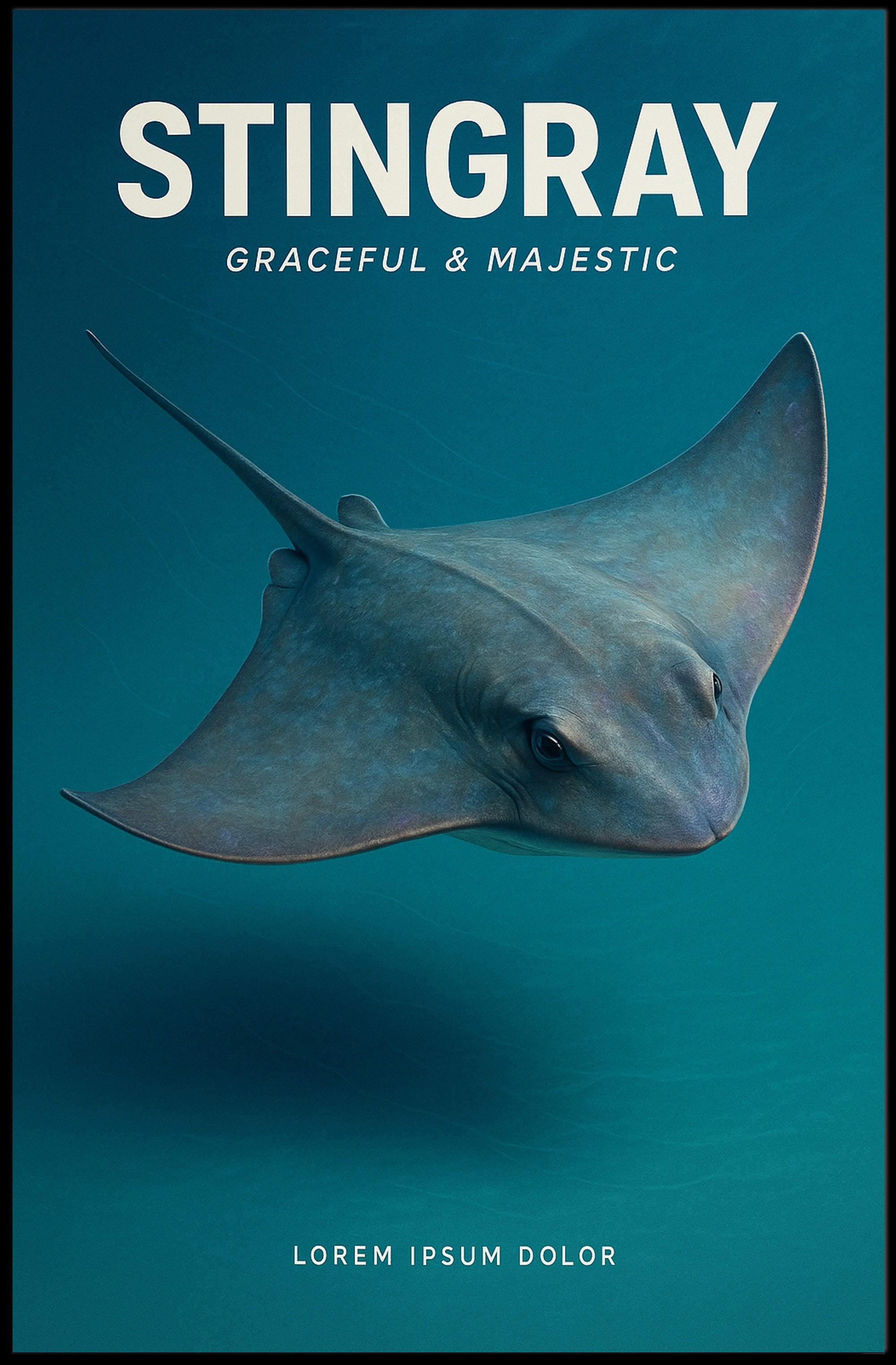 Stingray Graceful & Majestic Poster PosterGoat