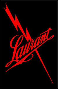 Laurant Energy Logo Bold Cursive Artistic Poster
