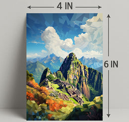Geometric Beauty Of Machu Picchu Poster