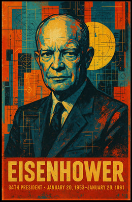 Dwight D. Eisenhower 34th President Poster