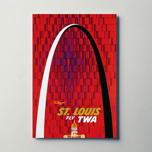 St. Louis TWA Travel Poster