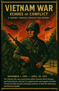 Vietnam War Echoes of Conflict Poster