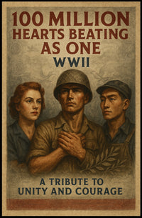 Unity and Courage WWII Tribute Poster