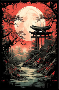 Moonlit Tranquility Poster PosterGoat