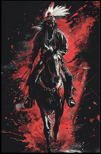 Warrior On Horseback Poster