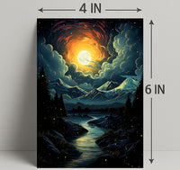 Celestial Nightscape Poster