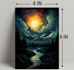 Celestial Nightscape Poster