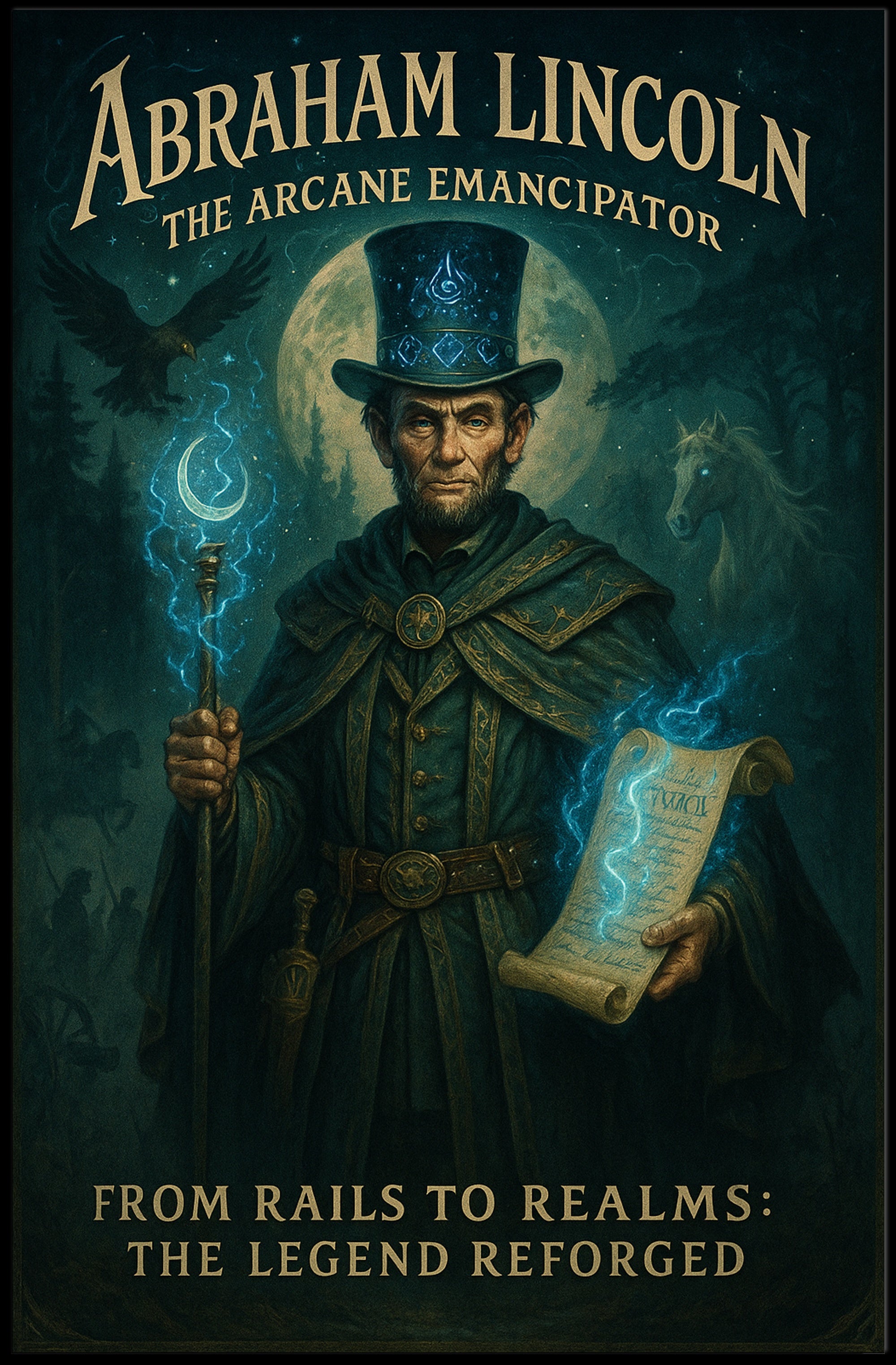 Abraham Lincoln The Arcane Emancipator Poster PosterGoat