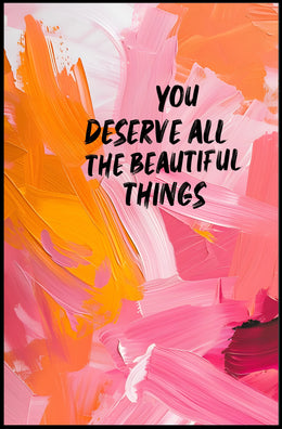 Vibrant Inspirational Art with Uplifting Brushstrokes Motivational Poster PosterGoat