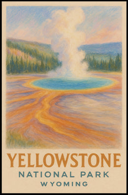Yellowstone National Park Wyoming Poster