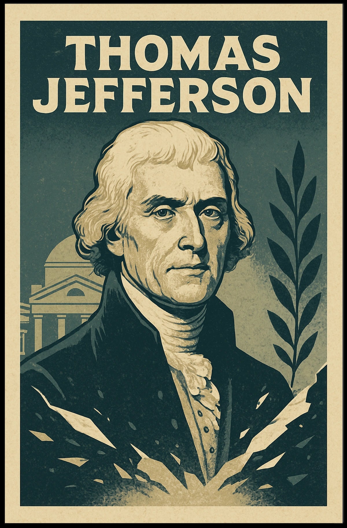 Thomas Jefferson Vintage Historical or Presidential Poster