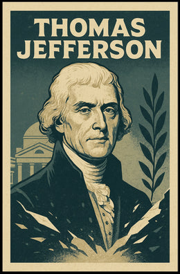 Thomas Jefferson Vintage Historical or Presidential Poster