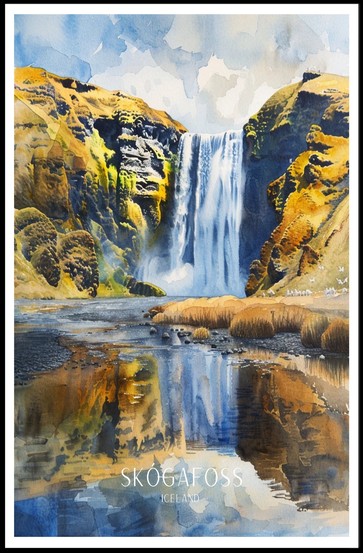 Skógafoss Iceland Poster