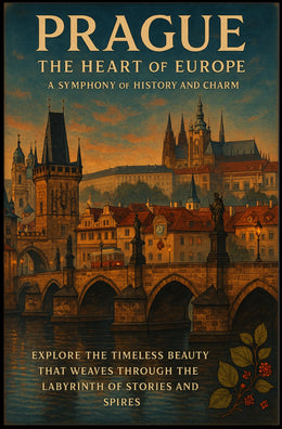 Prague The Heart of Europe Poster