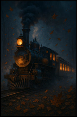 Autumn Train Journey Poster