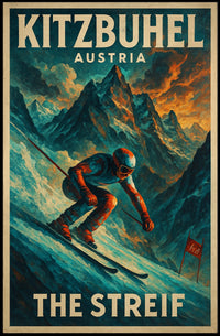 Kitzbühel, Austria The Streif Poster