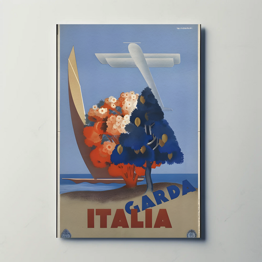 Lake Garda, Italy - Travel Poster
