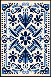 Ornate Floral Design Poster