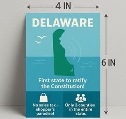 Delaware Shoppers Paradise Wall Art Print PosterGoat