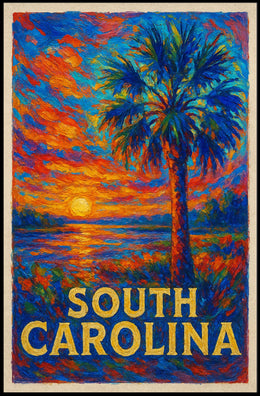 South Carolina Sunset Poster