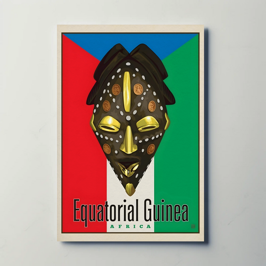 Vintage Poster Equatorial Guinea Africa