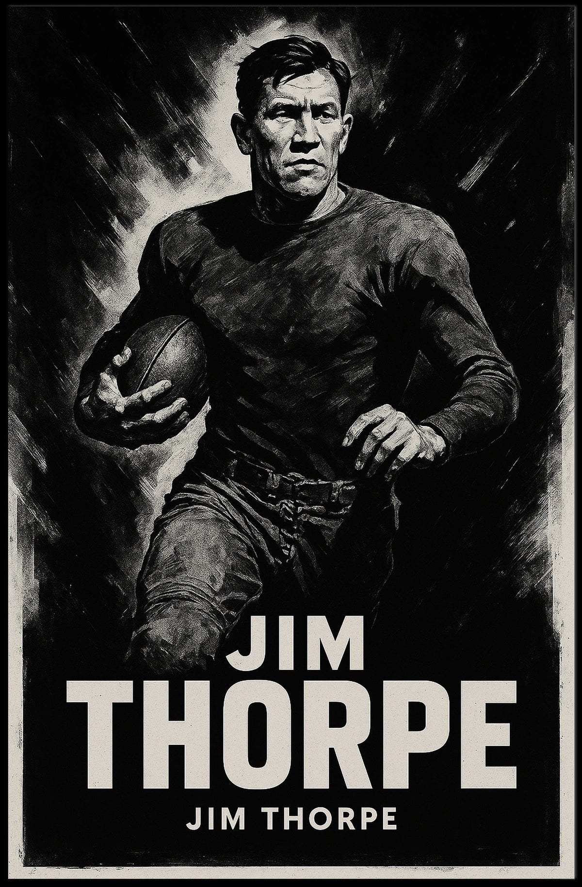 Jim Thorpe Legendary Athlete Poster