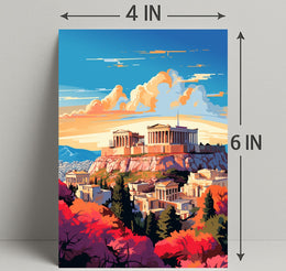 The Acropolis At Sunset Poster