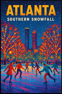 Atlanta Southern Snowfall Poster