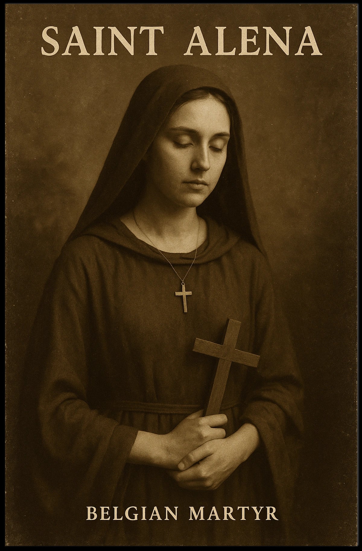 Saint Alena Belgian Martyr Poster