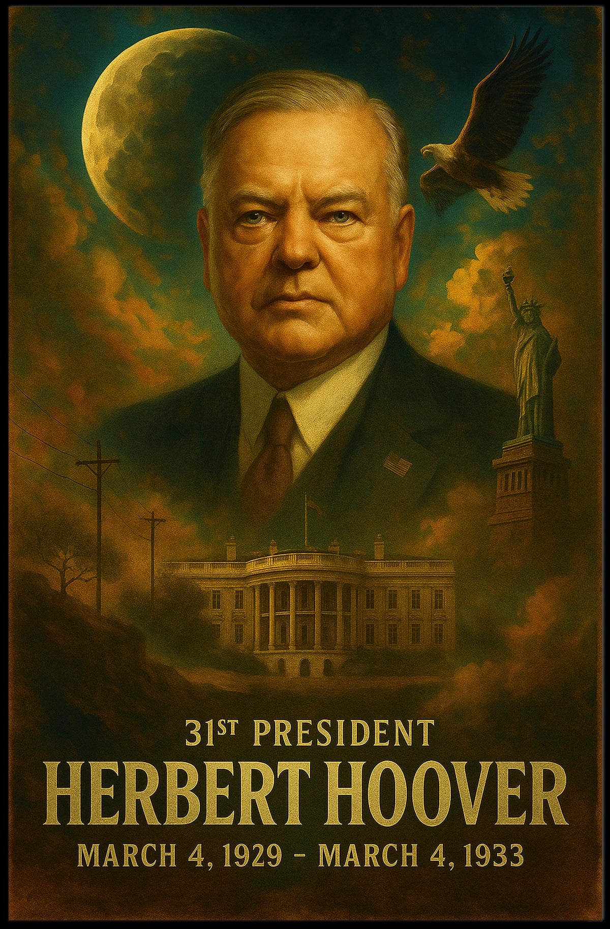Herbert Hoover 31St President Poster