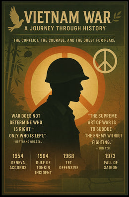 Vietnam War A Journey Through History Poster