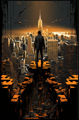 Cityscape Reverie Poster