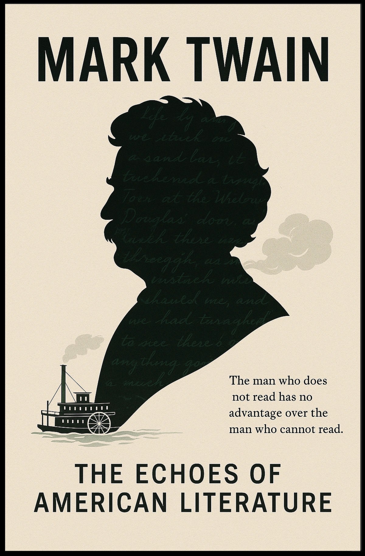 Mark Twain The Echoes of American Literature Poster