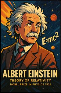 Albert Einstein Theory Of Relativity Poster