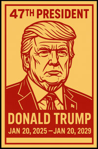 Donald Trump 47th President Poster