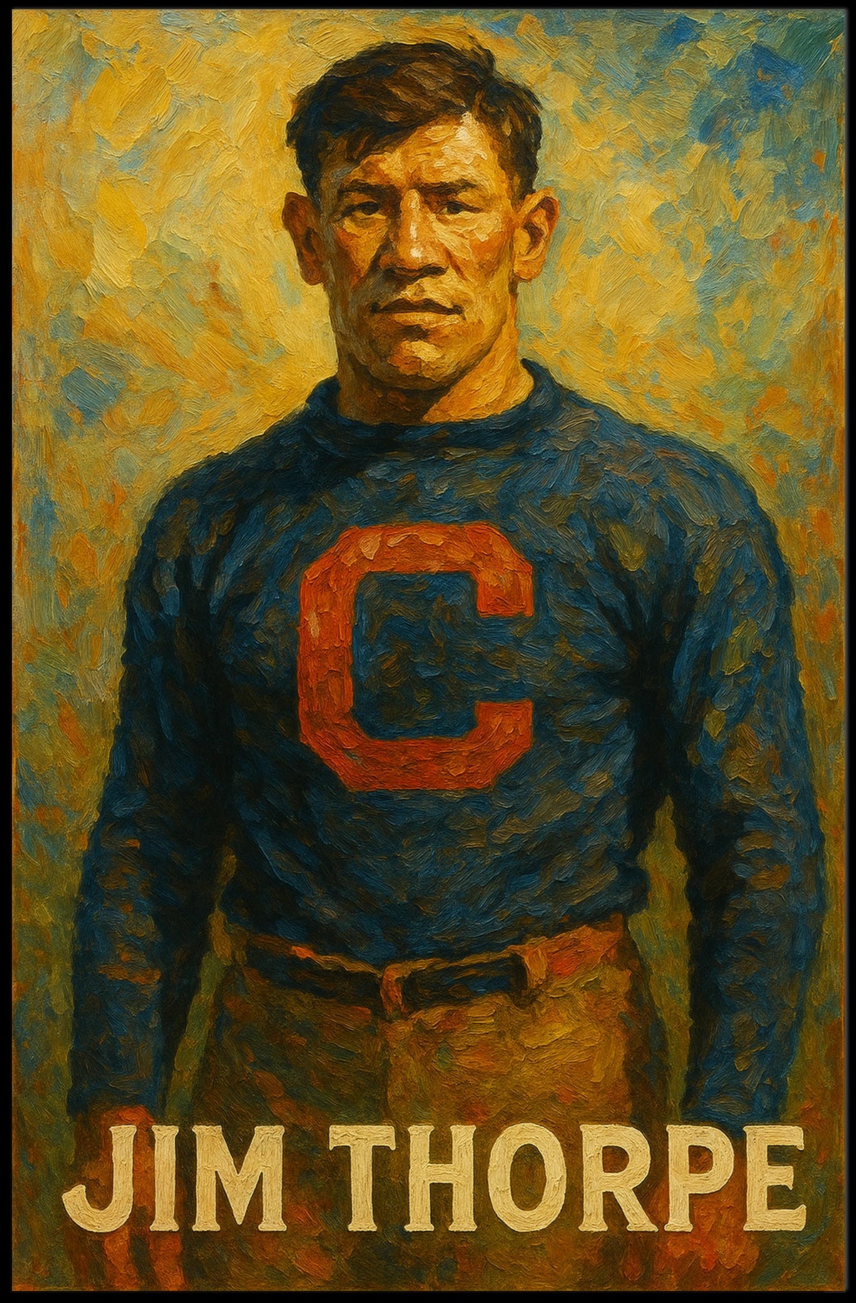 Jim Thorpe Portrait Poster