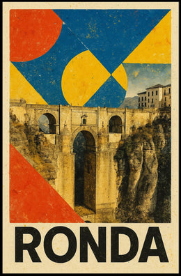 Ronda Bridge Art Poster