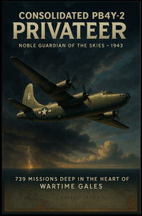 Consolidated PB4Y-2 Privateer WWII Aviation Poster