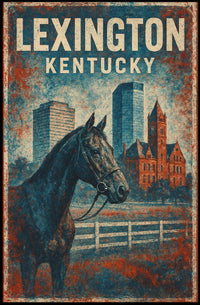 Lexington Equestrian Culture Enthusiast Vintage Poster